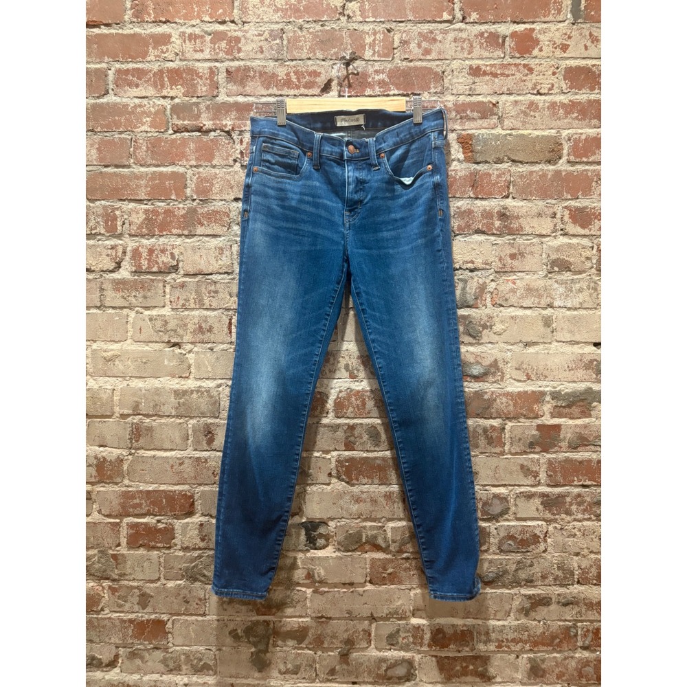 Madewell 8" Skinny Jeans Blue Medium Wash Size 29 - Picture 2 of 5